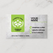 Carte De Visite Le pickleball vert et gris (Devant)