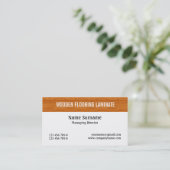 Carte De Visite Le plancher en bois en stratifié en bois (Debout devant)