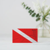 Carte De Visite Le plongeur diminuent vers le bas (Debout devant)