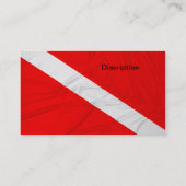 Carte De Visite Le plongeur diminuent vers le bas (Dos)