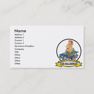 CARTE DE VISITE LE PLUS GRAND DESSIN DE VOITURE SALESMAN II