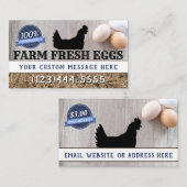 Carte De Visite Le poulet de la meilleure qualité frais de qualité (Devant / Derrière)