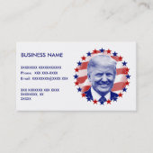 Carte De Visite Le président Donald Trump s'évertue (Devant)