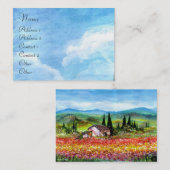 CARTE DE VISITE LE PRINTEMPS EN TOUSCANE (Devant / Derrière)