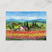 CARTE DE VISITE LE PRINTEMPS EN TOUSCANE (Dos)