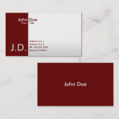 Carte De Visite le professionnel abandonne (Devant / Derrière)