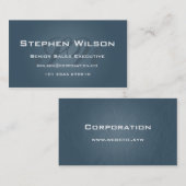 Carte De Visite Le professionnel, avant bleu-foncé (Devant / Derrière)
