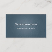 Carte De Visite Le professionnel, avant bleu-foncé (Dos)