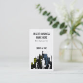 Carte De Visite Le professionnel de service de nettoyage (Debout devant)