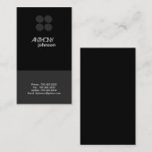 Carte De Visite Le profil carde | moderne (Devant / Derrière)