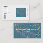 Carte De Visite le puzzle de cerveau (Devant / Derrière)