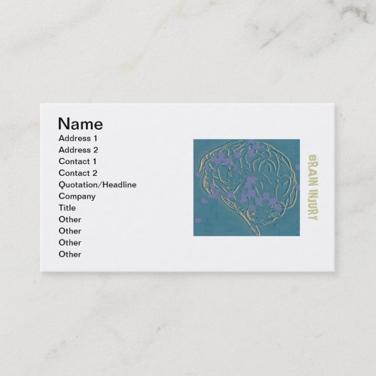 Carte De Visite le puzzle de cerveau (Devant)