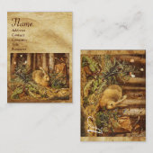 Carte De Visite LE RABBBIT (lièvre jeune) Monogramme (Devant / Derrière)