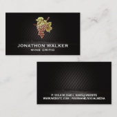 Carte De Visite Le raisin sur la vigne (Devant / Derrière)