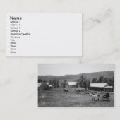 Carte De Visite Le ranch de Haylie, le comté de Crook, Wyoming, (Devant / Derrière)