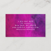 Carte De Visite Le réalisateur de néon rose (Dos)