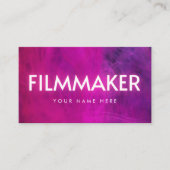 Carte De Visite Le réalisateur de néon rose (Devant)