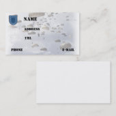 Carte De Visite le recruteur de vétérans d'unités de l'armée (Devant / Derrière)