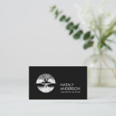 Carte De Visite Le reflet Arbre de vie - nuage blanc (Debout devant)