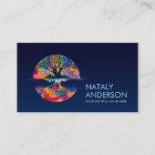 Carte De Visite Le reflet Arbre de vie - royaume des couleurs (Devant)