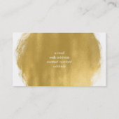 Carte De Visite Le regard simple de peinture d'or composent (Dos)