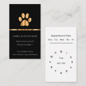 Carte De Visite Le rendez-vous vétérinaire de bureau carde la (Devant / Derrière)
