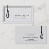 Carte De Visite Le rétro noir blanc en pierre de approvisionnement (Devant / Derrière)