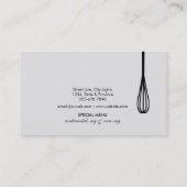 Carte De Visite Le rétro noir blanc en pierre de approvisionnement (Dos)