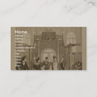 Carte De Visite Le rétro théâtre d'électricien