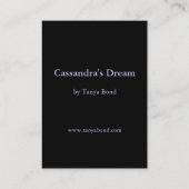 Carte De Visite Le rêve de Cassandra (Dos)