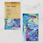 Carte De Visite LE ROI ARTHUR, DAMIE DU LAC ET PARchemin EXCALI (Devant / Derrière)