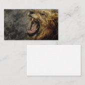 Carte De Visite Le roi des bêtes rugissant (Devant / Derrière)