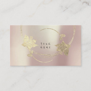 Carte De Visite Le rose rose d'or plus rusé rougissent charme