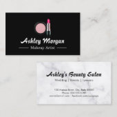 Carte De Visite Le rouge à lèvres de beauté de maquilleur (Devant / Derrière)