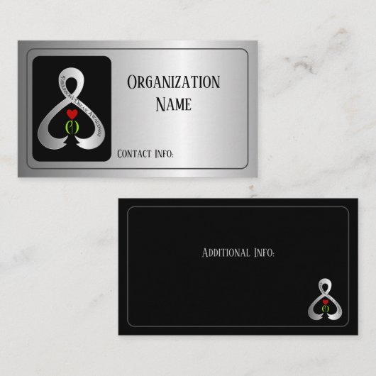 Carte De Visite Le ruban de sensibilisation de Parkinson (Devant / Derrière)