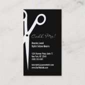 Carte De Visite Le salon d'empreinte de léopard de neige usine la (Dos)