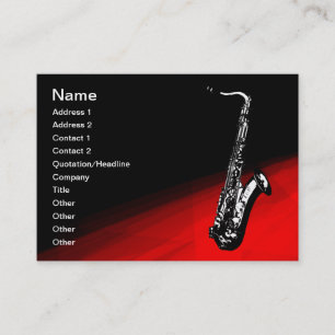 Carte De Visite Le saxophone