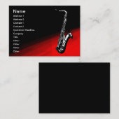 Carte De Visite Le saxophone (Devant / Derrière)