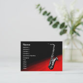 Carte De Visite Le saxophone (Debout devant)