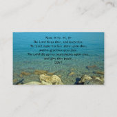 Carte De Visite Le seigneur Bless Thee, vers de bible (Dos)