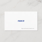 Carte De Visite Le Seigneur est mon berger PSALM 23 Ruban bleu (Dos)