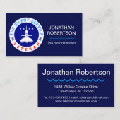 Carte De Visite Le service silencieux vétéran élégant (Devant / Derrière)