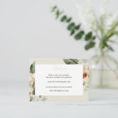 Carte De Visite Le site de l'hibiscus boho pastel tropical (Debout devant)