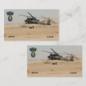 Carte De Visite Le SOF des bérets verts SFG SF de forces spéciales (Devant / Derrière)