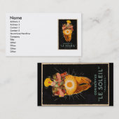 Carte de visite Le Soleil (Devant / Derrière)