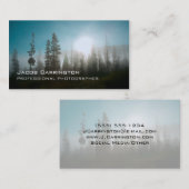 Carte De Visite Le Soleil à travers le brouillard (Devant / Derrière)