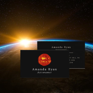 Carte De Visite Le Soleil, L'Étoile, L'Astronomie