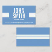 Carte De Visite Le sport audacieux de forme physique barre (Devant / Derrière)