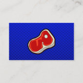 Carte De Visite Le steak du boucher bleu (Dos)