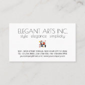 Carte De Visite Le style néoplasticisme art monogramme. Lettre G (Dos)